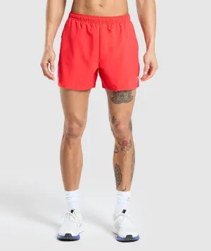 Gymshark Arrival 5" Shorts - Pow Red