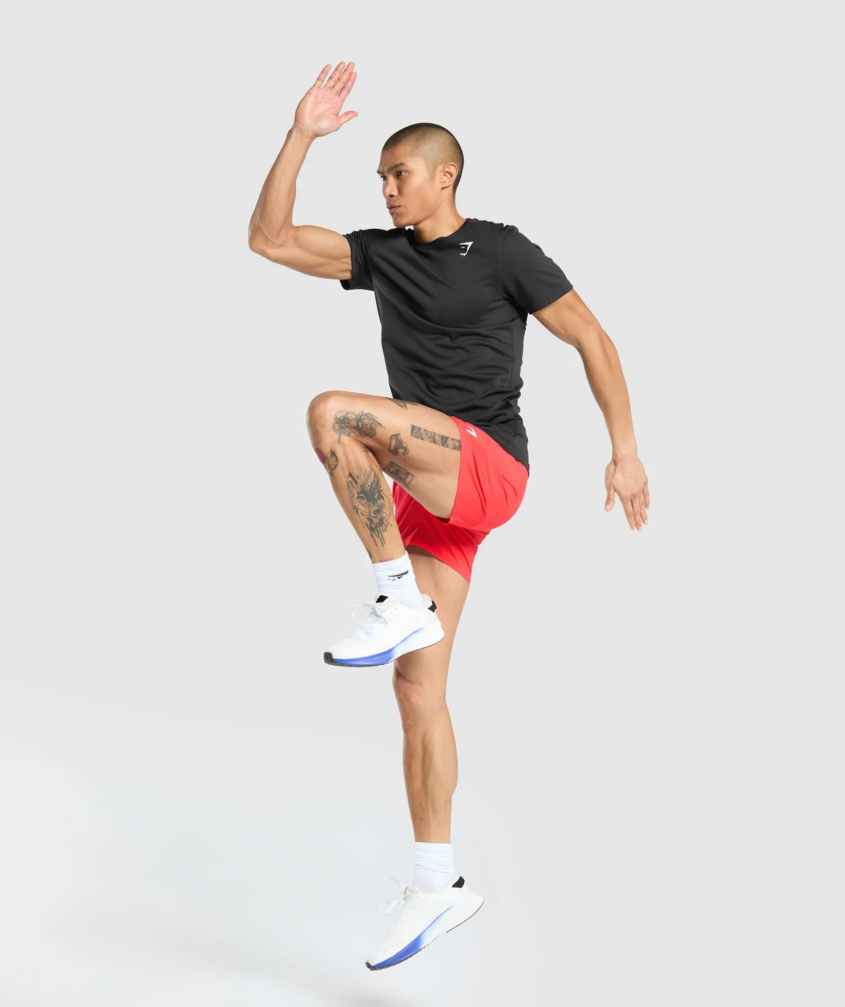 Gymshark Arrival 5" Shorts - Pow Red
