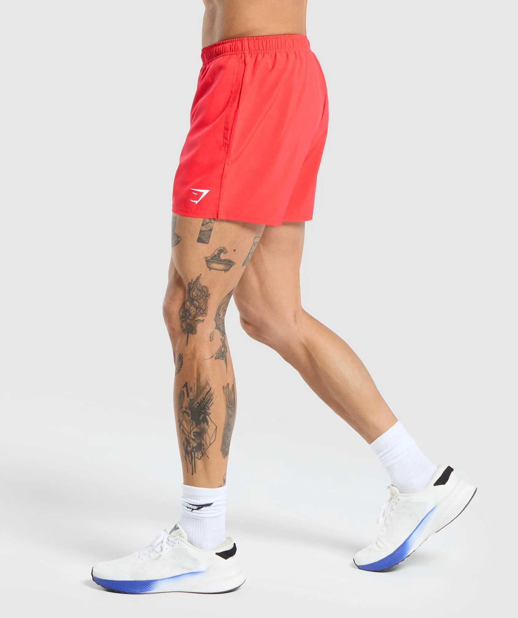 Gymshark Arrival 5" Shorts - Pow Red