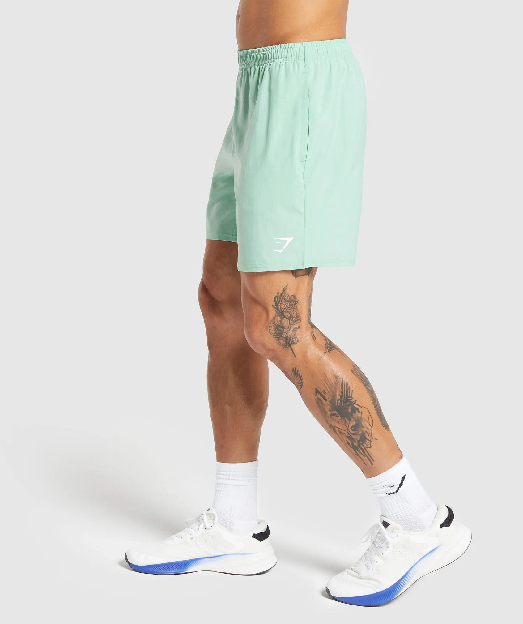Gymshark Arrival 7" Shorts - Lido Green