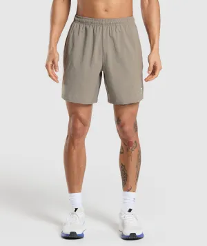 Gymshark Arrival 7" Shorts - Linen Brown