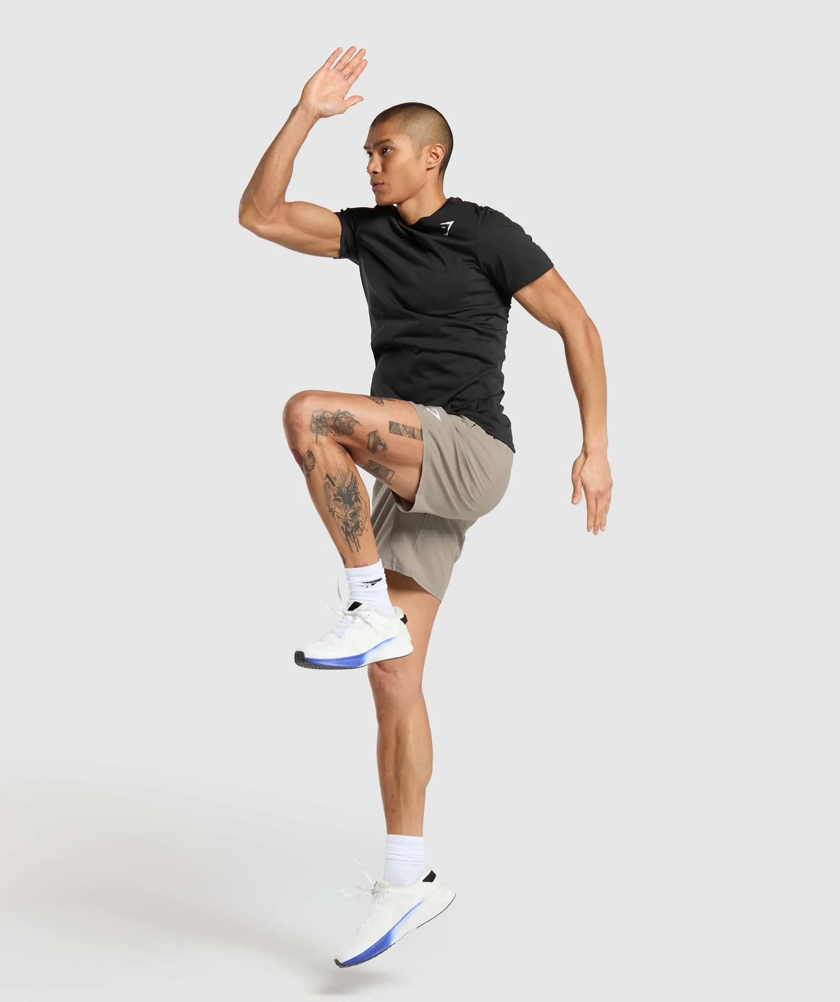 Gymshark Arrival 7" Shorts - Linen Brown