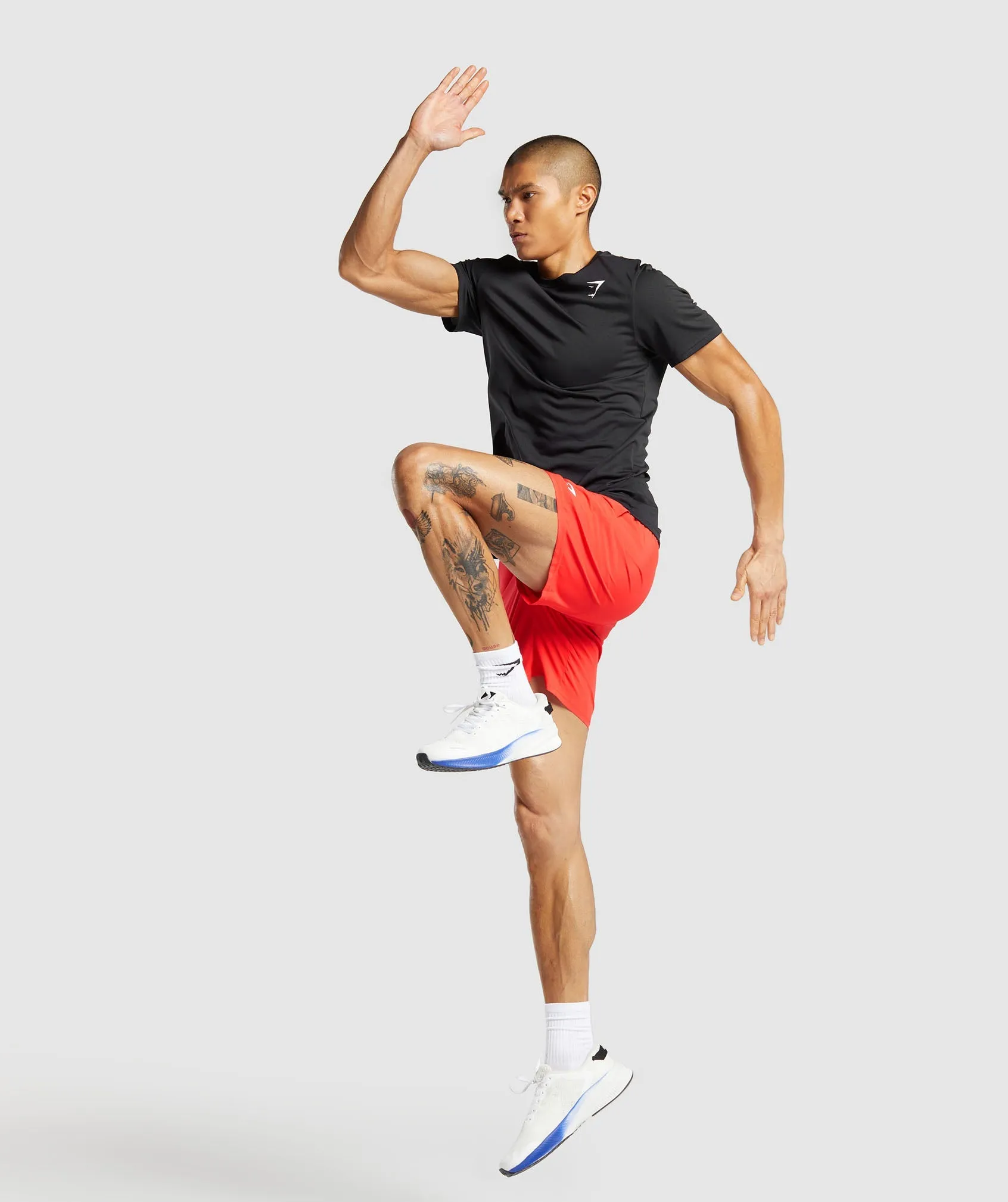 Gymshark Arrival 7" Shorts - Pow Red