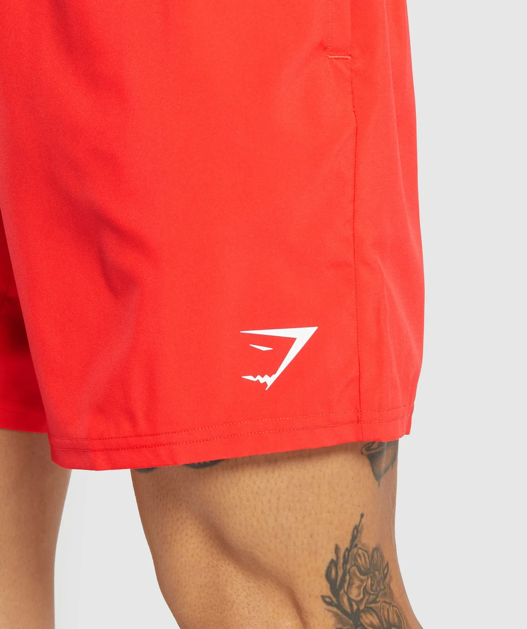 Gymshark Arrival 7" Shorts - Pow Red