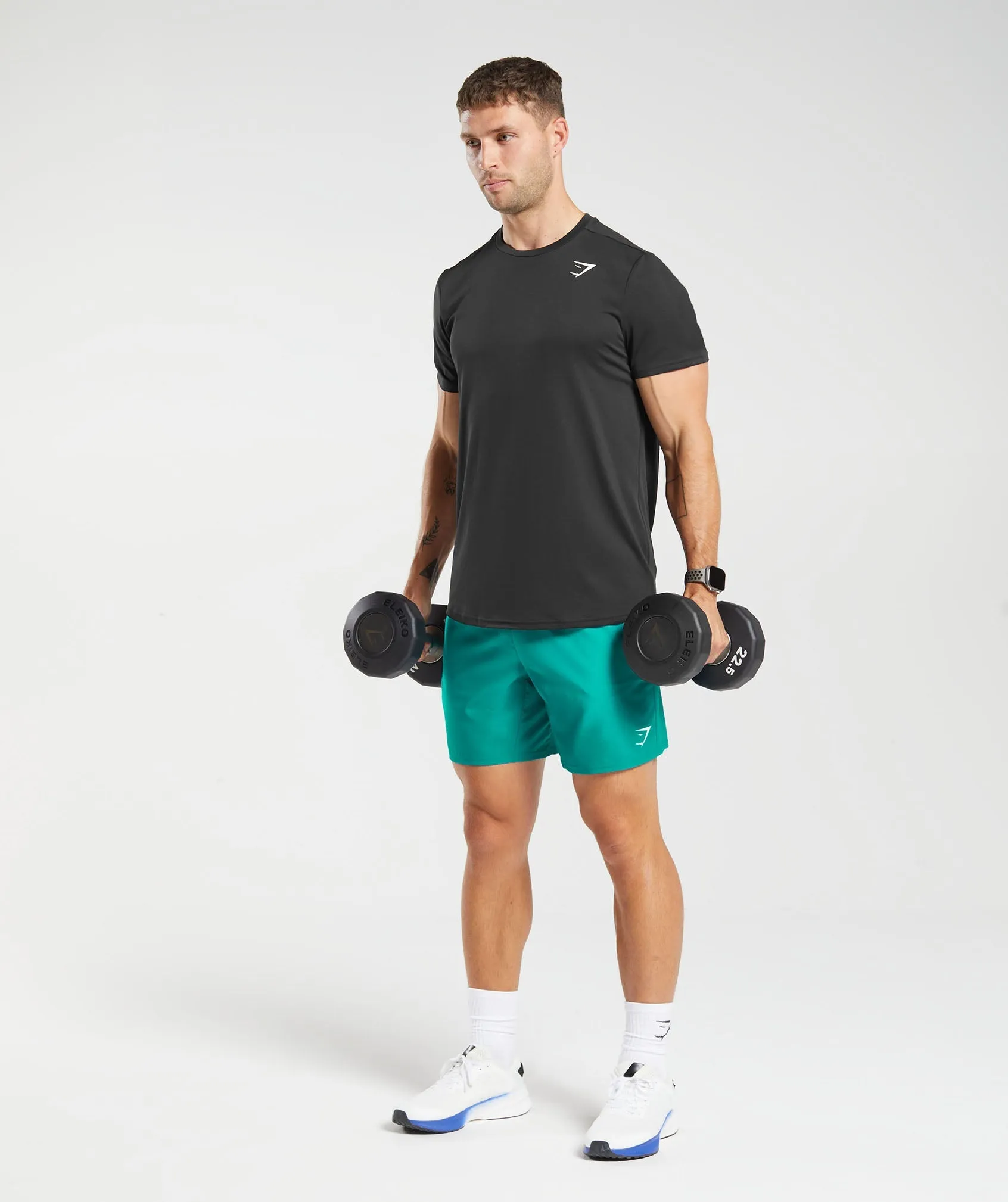 Gymshark Arrival 7" Shorts - Seafoam Blue