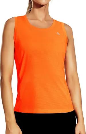 Haimont Women's Workout Tank Tops Mesh Quick Dry Sleeveless Shirts Athletic Shirts for Running Yoga Gym