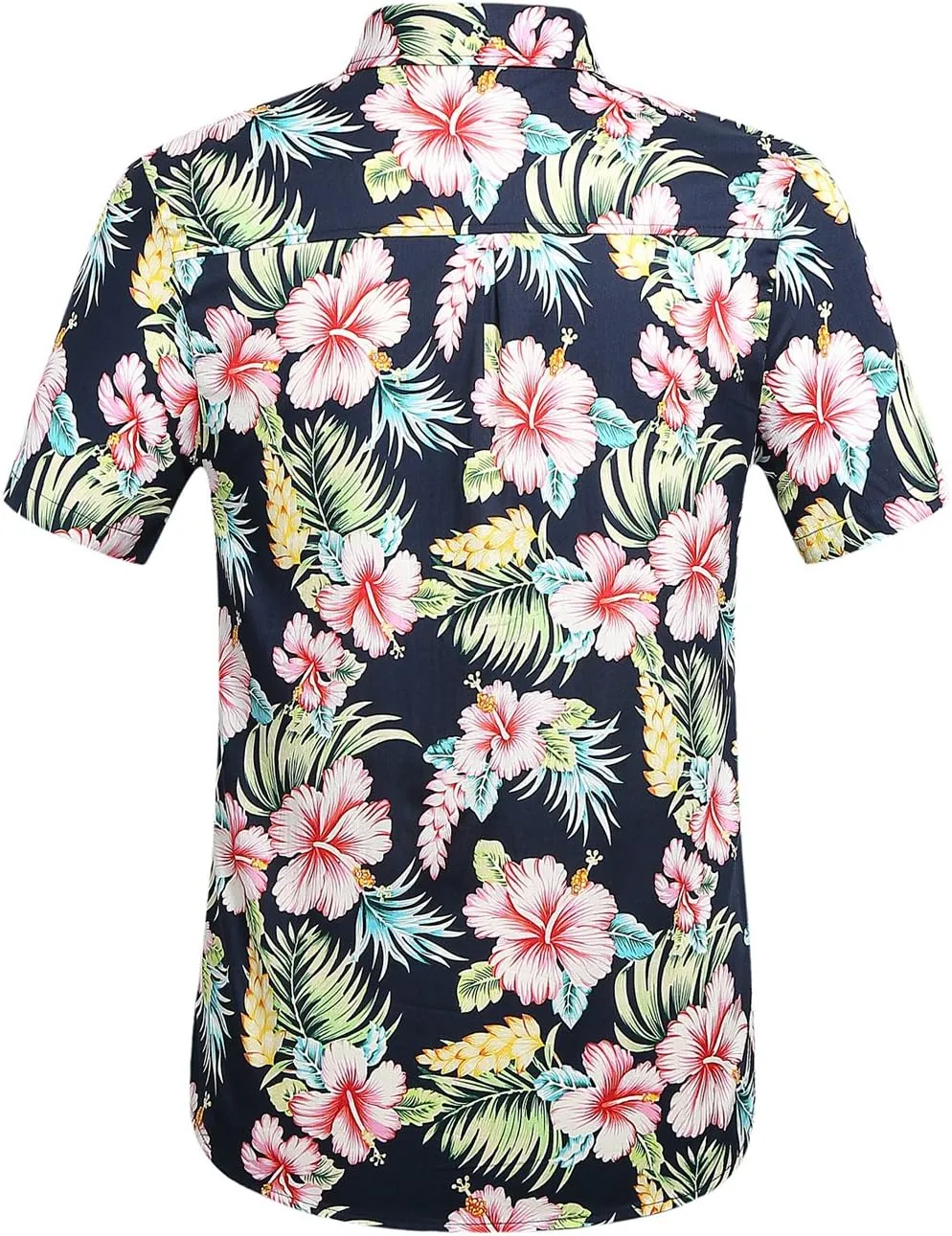 Hawaiian Shirt for Men, Beach Shirts for Men, Tropical Shirts Short Sleeve Floral Casual Button Down