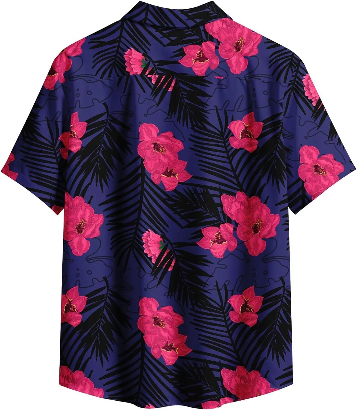 Hawaiian Shirt for Mens Beach Shirts Short Sleeve Button Shirts for Men Tropical Big Tall Funny Floral Aloha Shirt