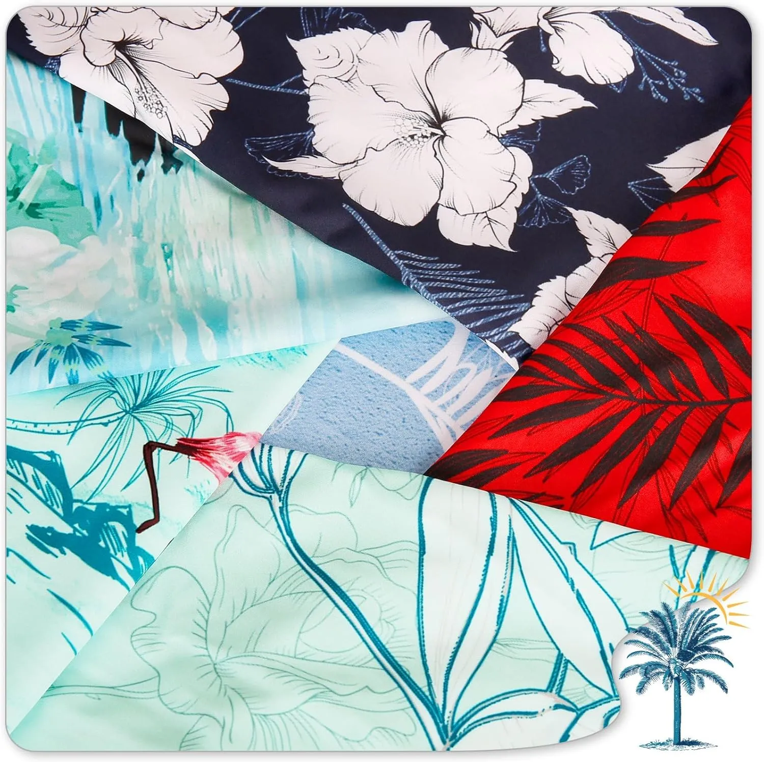 Hawaiian Shirt for Mens Beach Shirts Short Sleeve Button Shirts for Men Tropical Big Tall Funny Floral Aloha Shirt