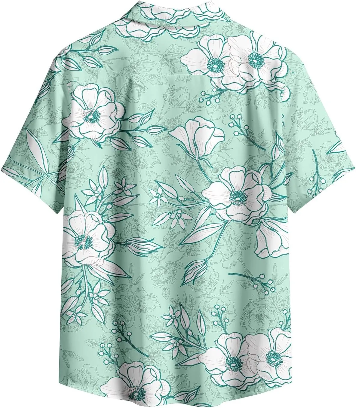 Hawaiian Shirt for Mens Beach Shirts Short Sleeve Button Shirts for Men Tropical Big Tall Funny Floral Aloha Shirt
