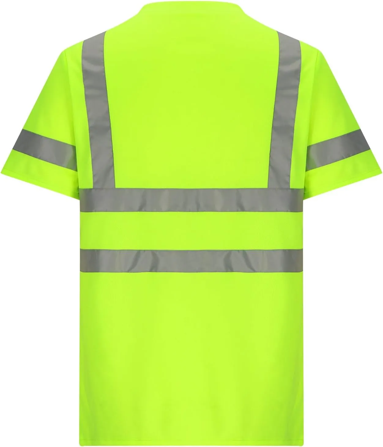 High Vis Shirts for Men Summer Quick Dry Reflective Safety Shirts for Men Hi Visibility Work Shirt for Construction