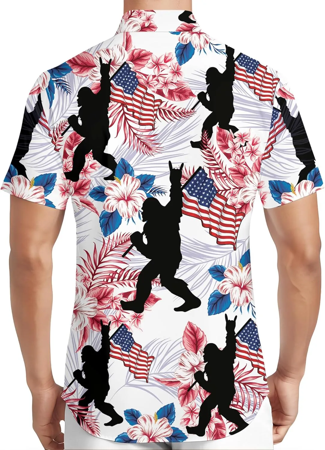 HIVICHI Hawaiian Shirt for Men Funny Summer Beach Aloha Shirts