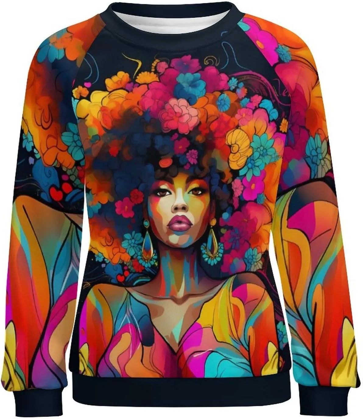 HOTYD Women Aztec Sweatshirt Casaul Fall Long Sleeve Crewneck Cowgirl Shirts Vintage Bull Graphic Pullover Western Tops