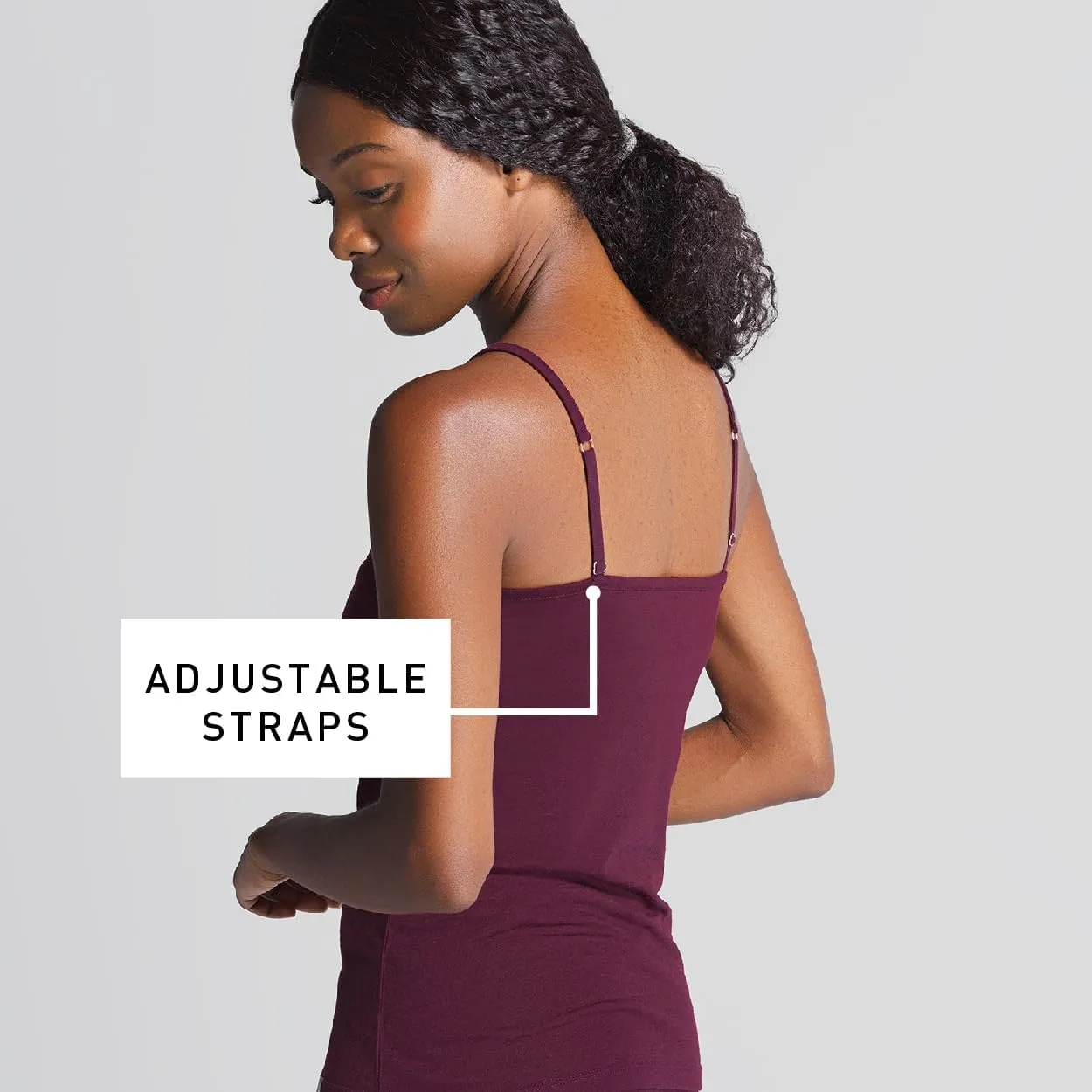 IBEX Thermoregulating Merino Wool Essentials Cami Tops for Women | Lightweight & Soft Cami with Adjustable Straps