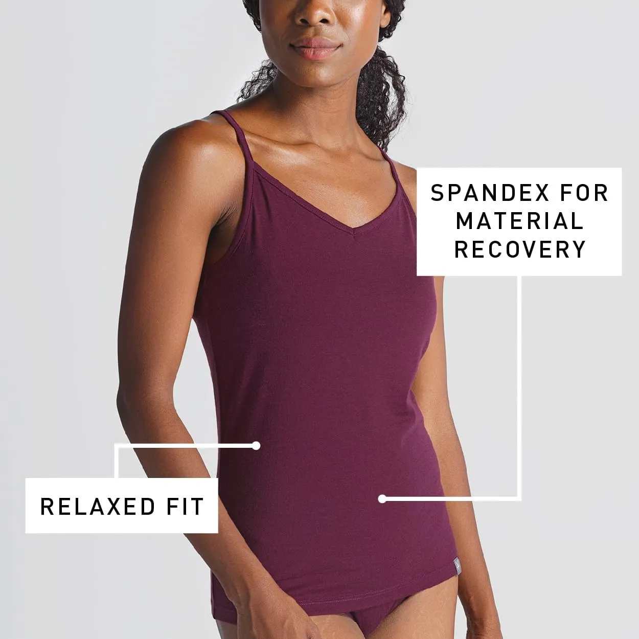IBEX Thermoregulating Merino Wool Essentials Cami Tops for Women | Lightweight & Soft Cami with Adjustable Straps