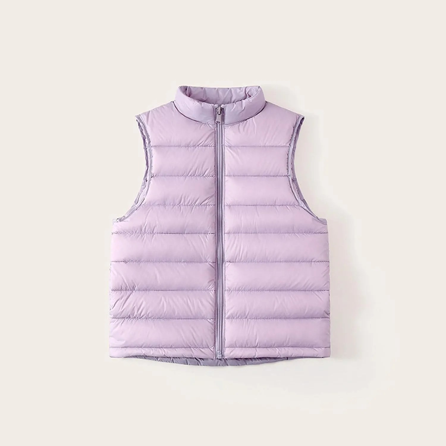Kids Winter Thicken Puffer Down Jacket Vest 2025 Zip Warm Waistcoat Boys Girls Sleeveless Outerwear 4-16 Years Old