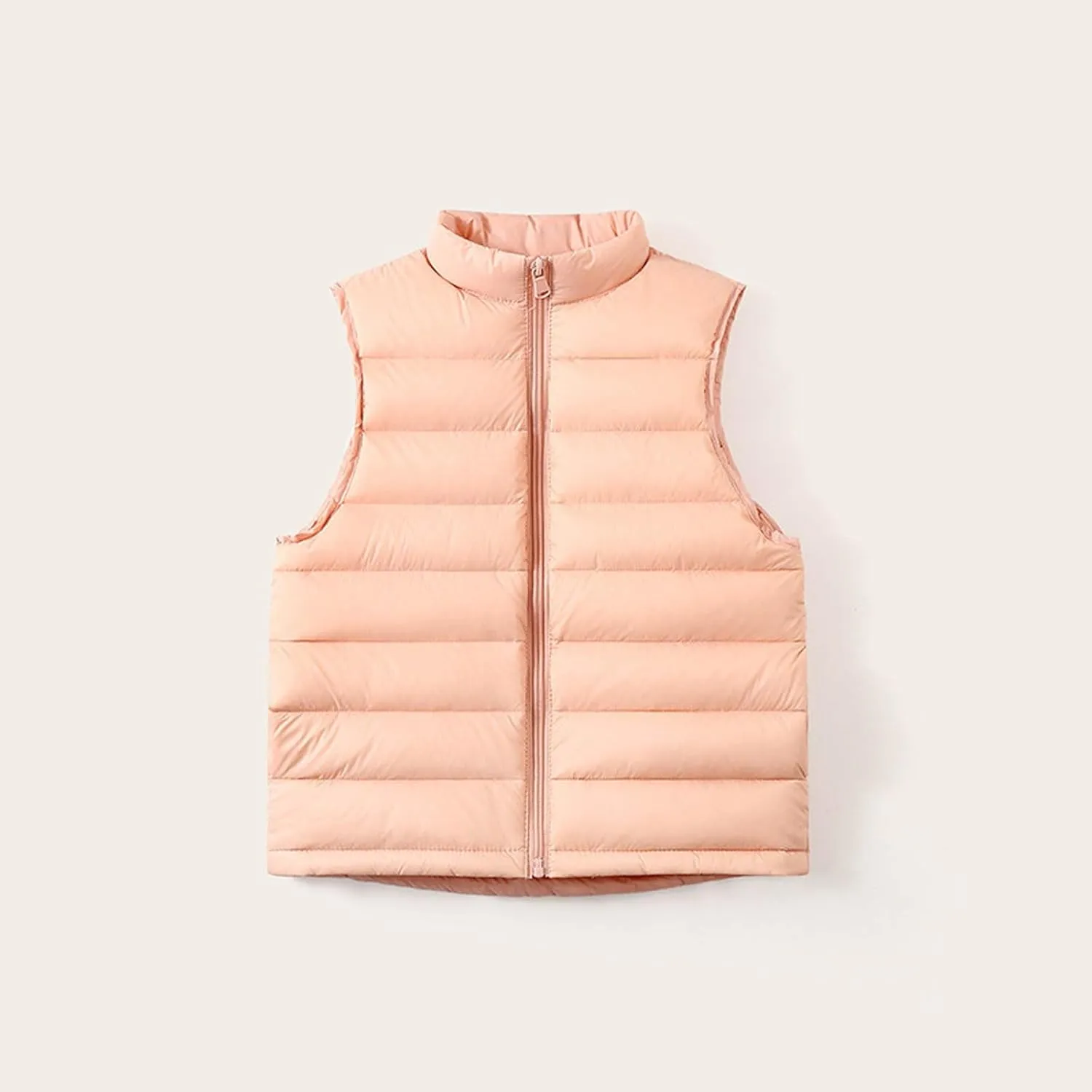 Kids Winter Thicken Puffer Down Jacket Vest 2025 Zip Warm Waistcoat Boys Girls Sleeveless Outerwear 4-16 Years Old