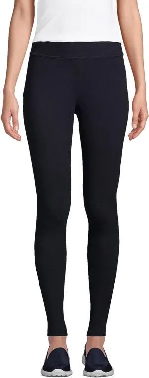Lands' End Women's Starfish Mid Rise Knit Leggings