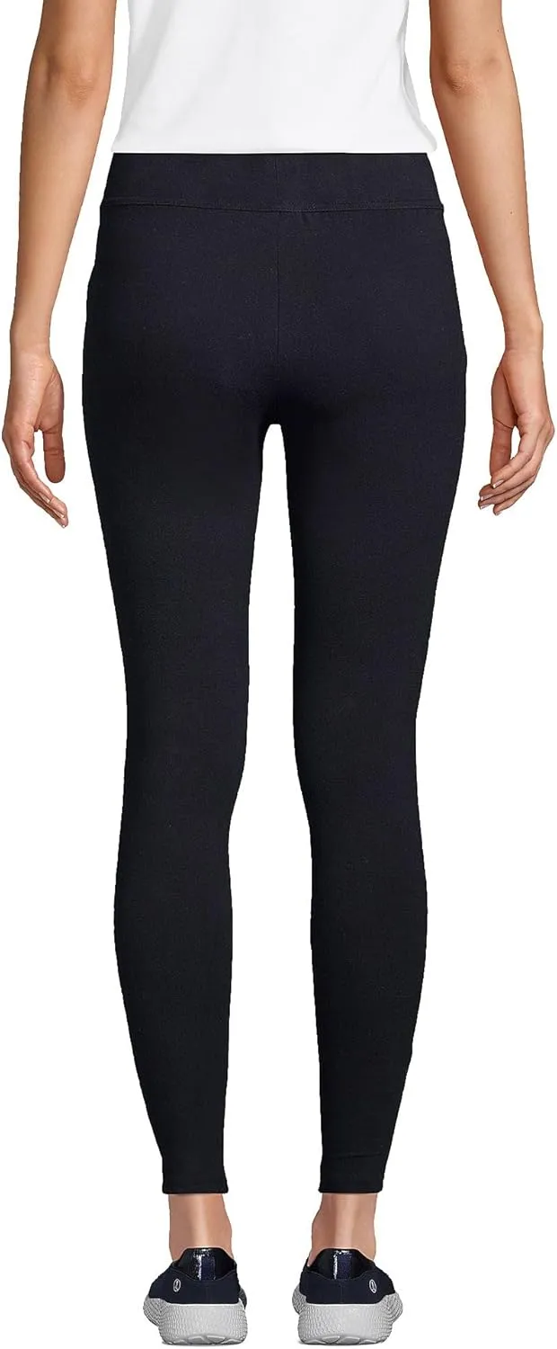 Lands' End Women's Starfish Mid Rise Knit Leggings