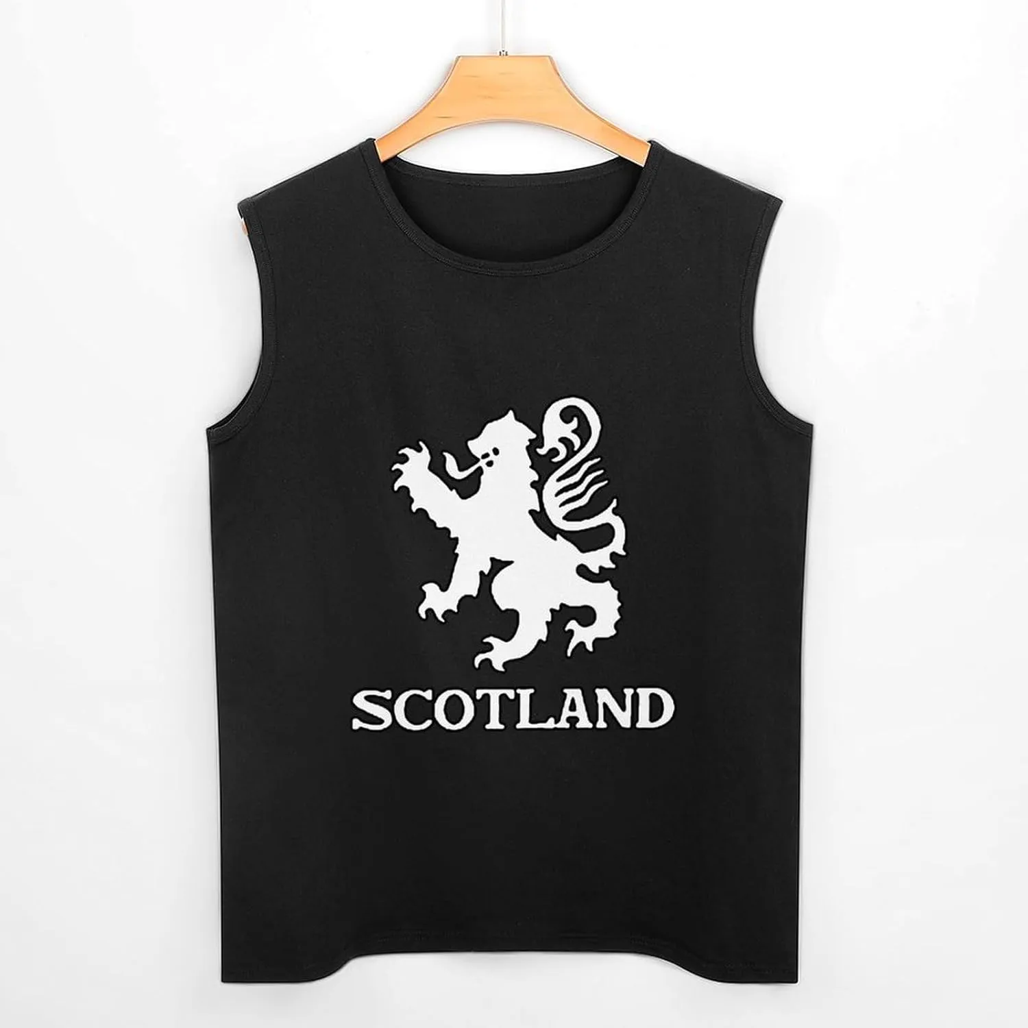 Lion Rampant Scotland Scottish Men's Sleeveless Shirts Muscle Tank Top Gym Workout T Shirt