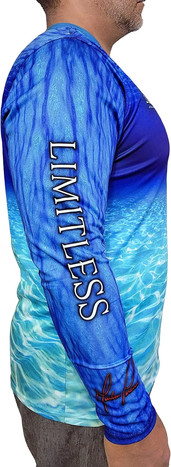 Long Sleeve UV Sun Protection UPF 40  Lightweight Quick Dry Fishing Shirt Outdoors Swimming Made in USA