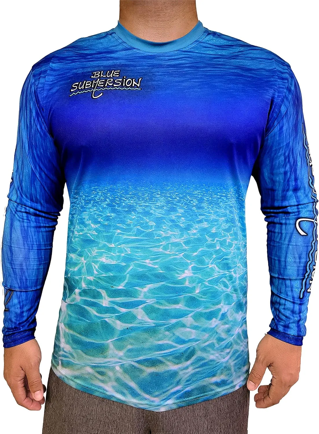 Long Sleeve UV Sun Protection UPF 40  Lightweight Quick Dry Fishing Shirt Outdoors Swimming Made in USA