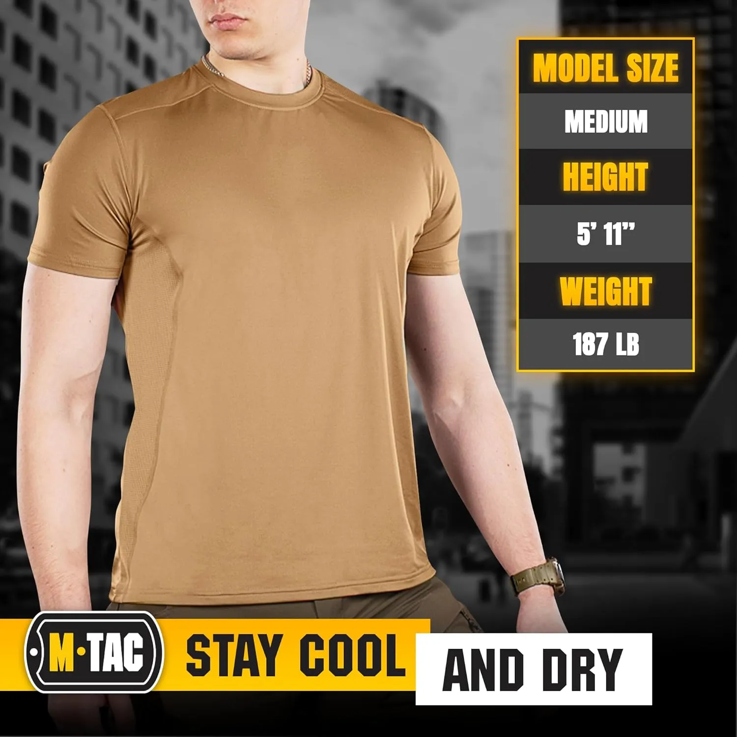 M-Tac Tactical Short Sleeve T-Shirt - Army Military Ultra Vent Men's Athletic Workout Gym Training T Shirt