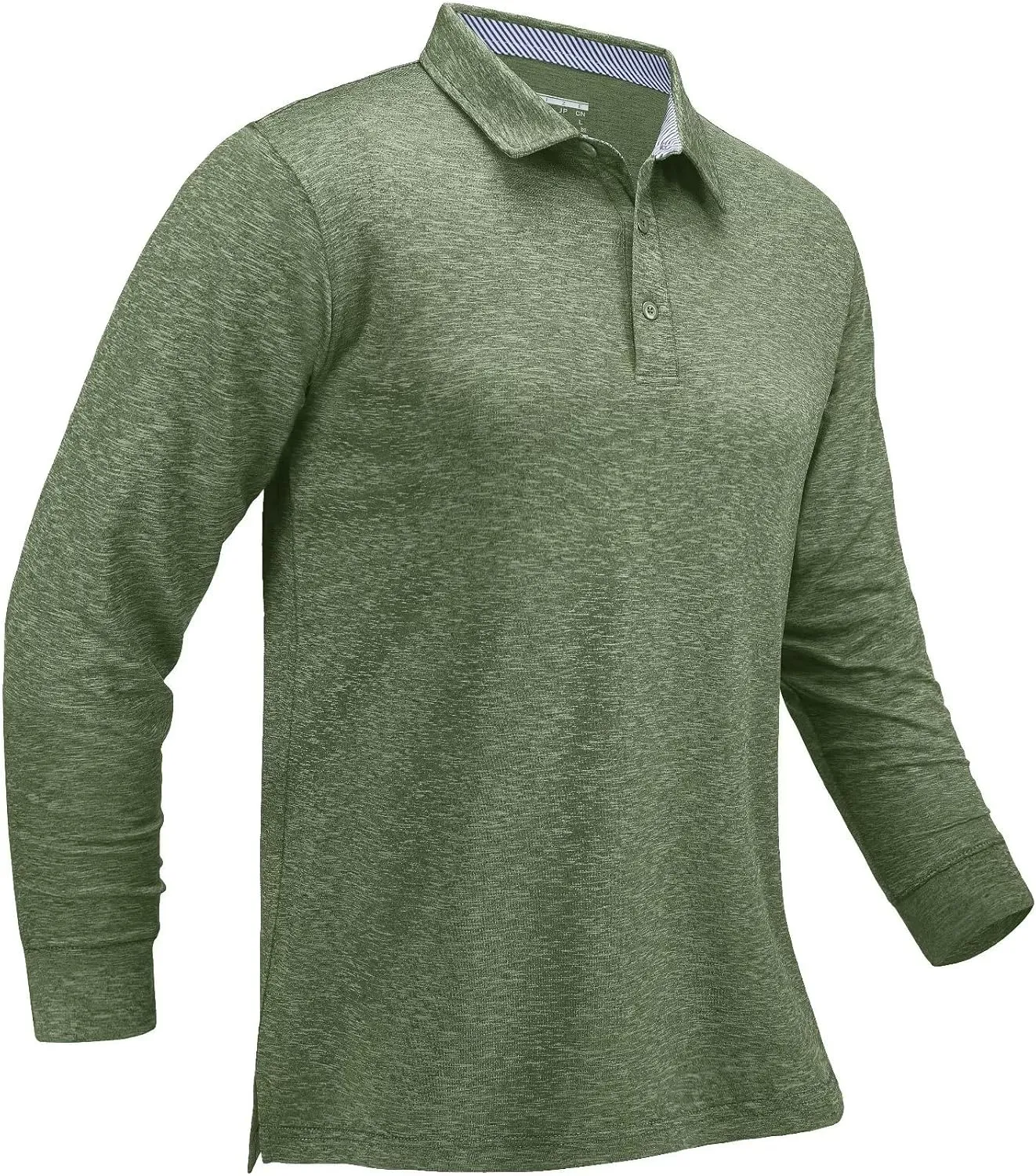 MAGCOMSEN Men's Long Sleeve Golf Polo Shirts Collared Athletic Quick Dry Lightweight Work Shirts