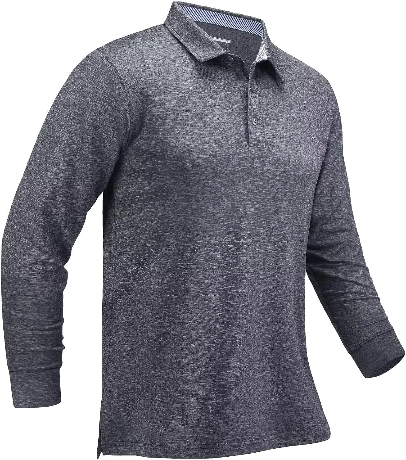 MAGCOMSEN Men's Long Sleeve Golf Polo Shirts Collared Athletic Quick Dry Lightweight Work Shirts