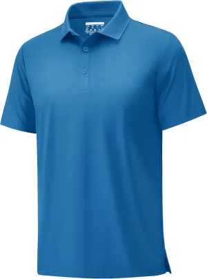 MAGCOMSEN Men's Polo Shirts Short Sleeve Collared Shirt Moisture Wicking Dry Fit Performance Golf Casual Work Shirts