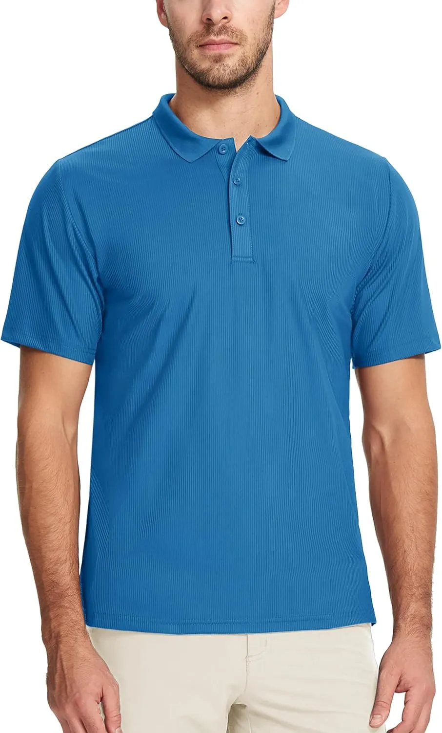 MAGCOMSEN Men's Polo Shirts Short Sleeve Collared Shirt Moisture Wicking Dry Fit Performance Golf Casual Work Shirts