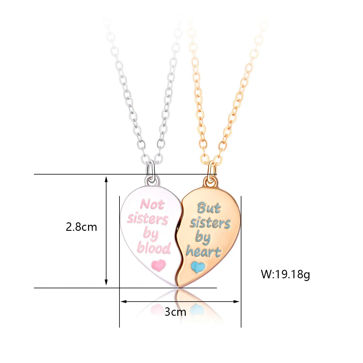 Magnetic Hearts Best Friends Necklaces Gift Set