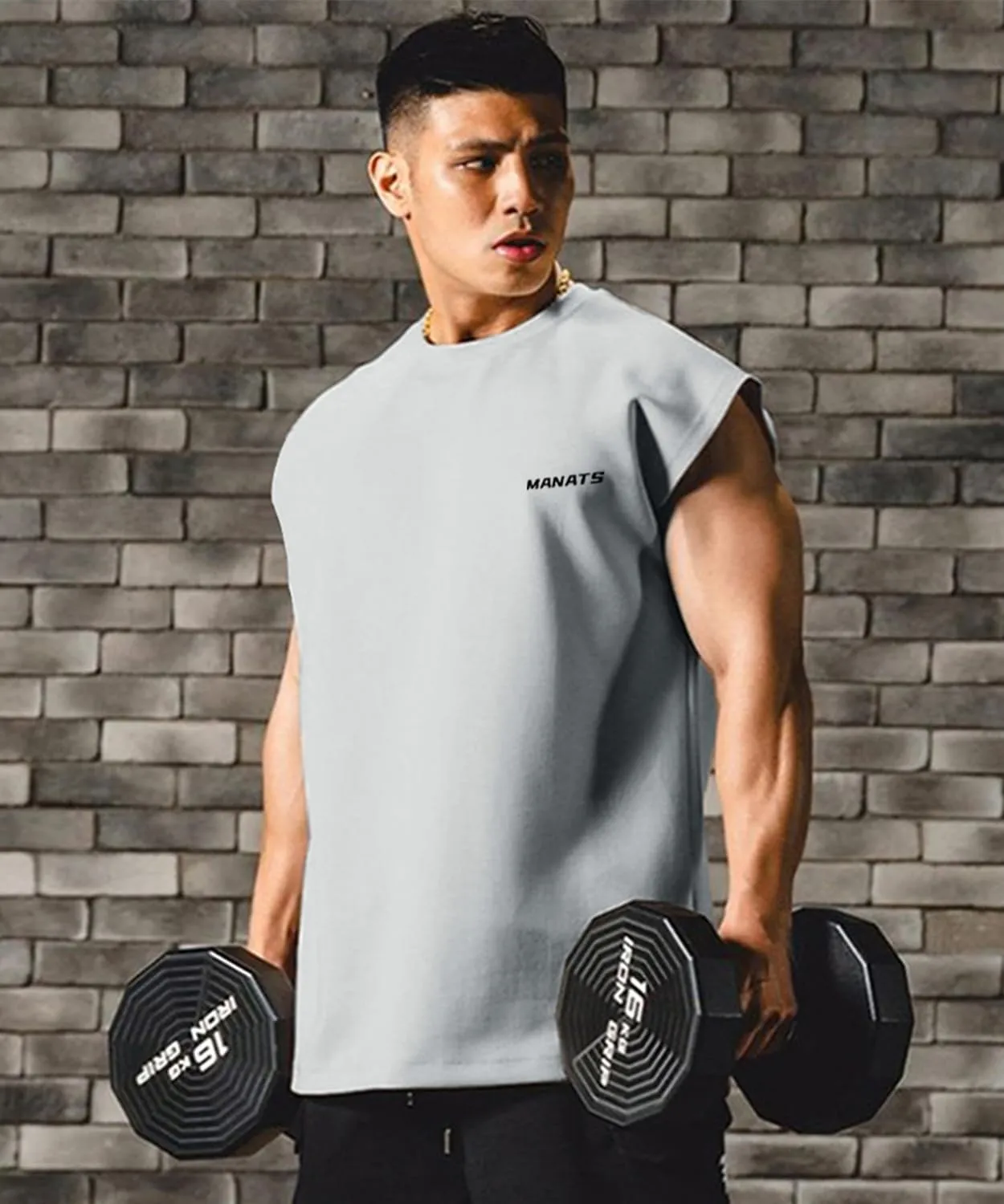 maytopia Men's Workout Tank Tops Gym Sleeveless Muscle T-Shirts Quick Dry Athletic Tank Running Beach Shirts