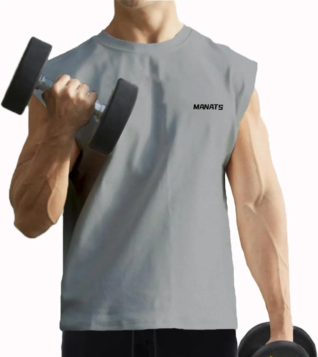 maytopia Men's Workout Tank Tops Gym Sleeveless Muscle T-Shirts Quick Dry Athletic Tank Running Beach Shirts