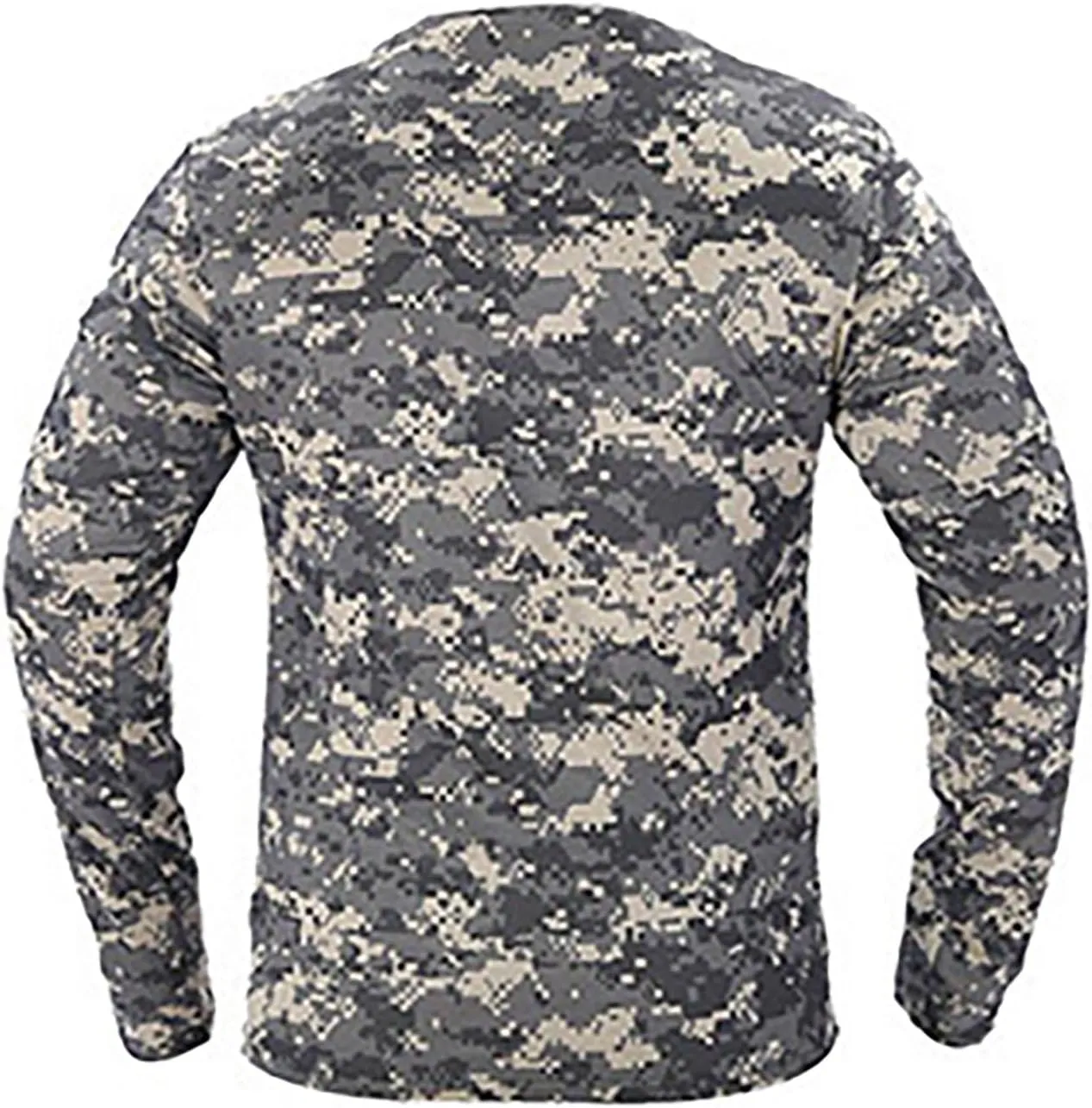 Men UPF 50  Sun Protection Camo Shirt Quick Dry Long Sleeve UV T Shirts Lightweight Moisture Wicking Athletic Hiking Tee Tops