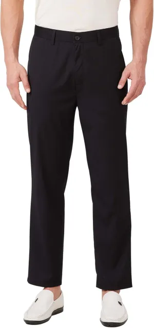 Mens 7/8 Business Casual Pants Lightweight Summer Dress Trousers Loose Taper Fit
