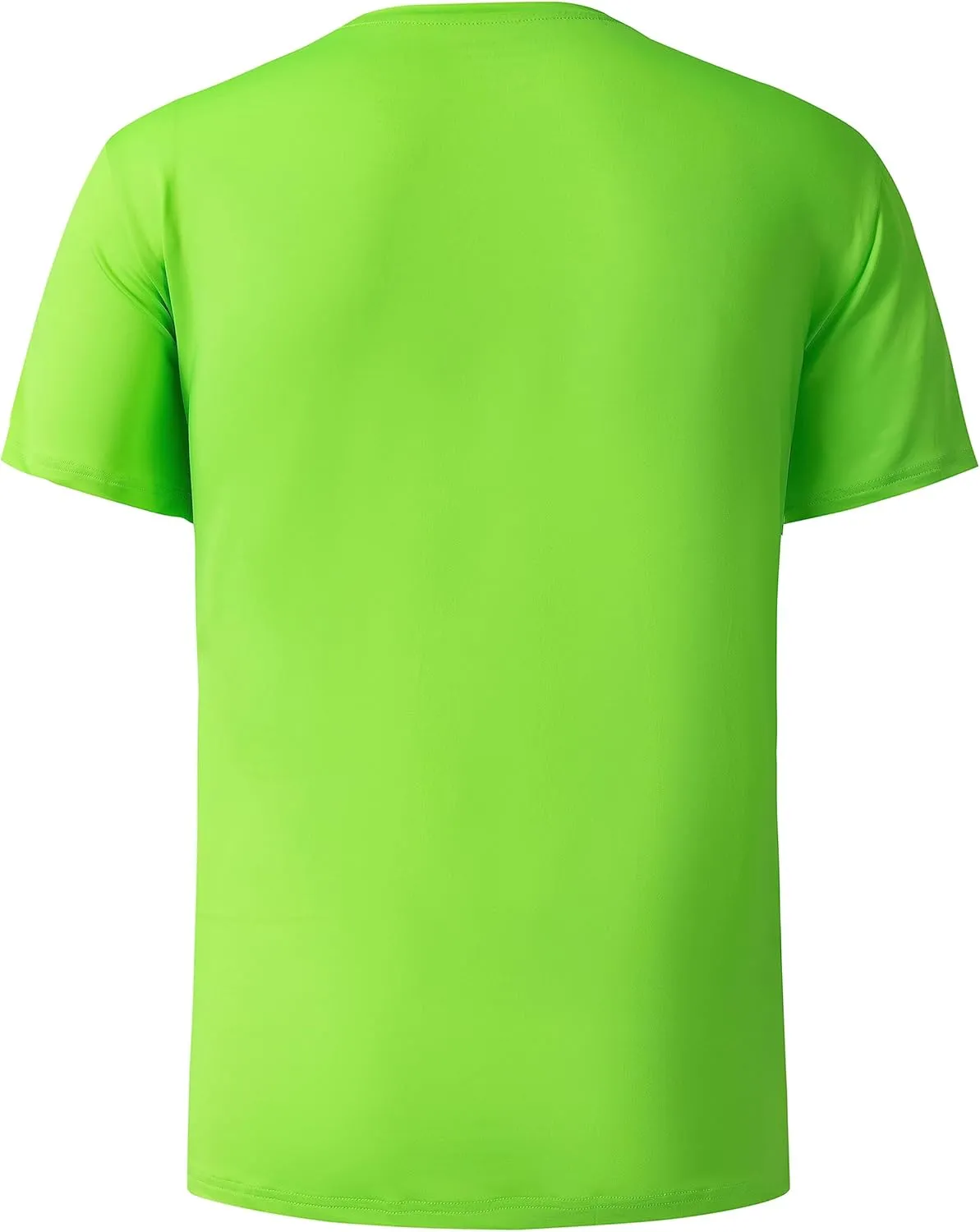 Mens Active T Shirts High Visible Sun Protection Cool Dry Fit Athletic Running Shirts Men's Rash Guard