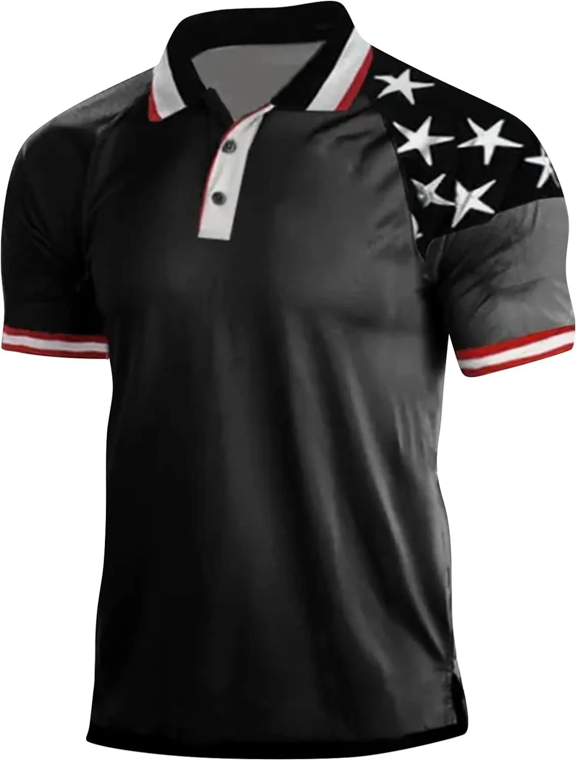 Men's American Flag Patriotic 1776 Shirt Vintage American 4th of July Short Sleeve Independence Day T-Shirt