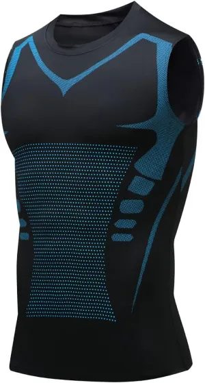 Men's Athletic Compression Shirts Sleeveless Tight Workout Tank Tops Sports Base Layer Running Basketball