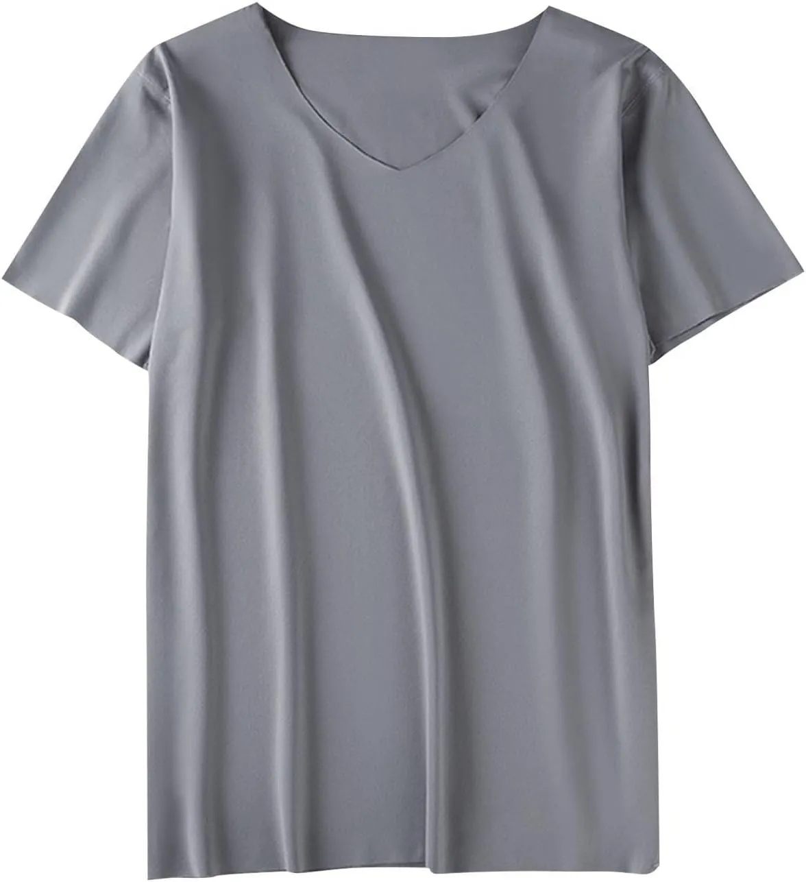 Mens Athletic Shirts Short Sleeve V Neck Quick Dry T-Shirts Workout Soft Moisture Wicking Running Gym Casual Tee Tops