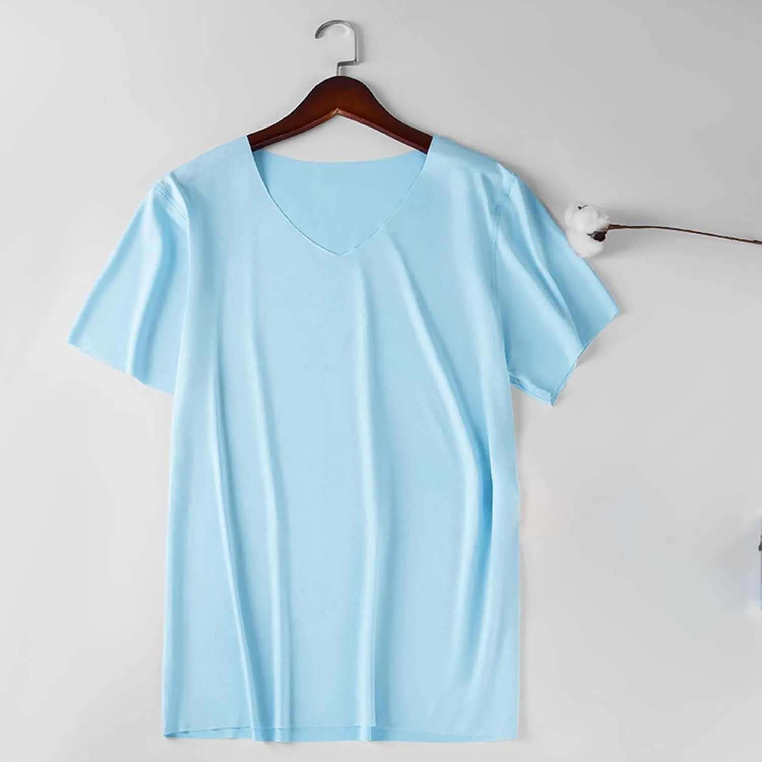 Mens Athletic Shirts Short Sleeve V Neck Quick Dry T-Shirts Workout Soft Moisture Wicking Running Gym Casual Tee Tops