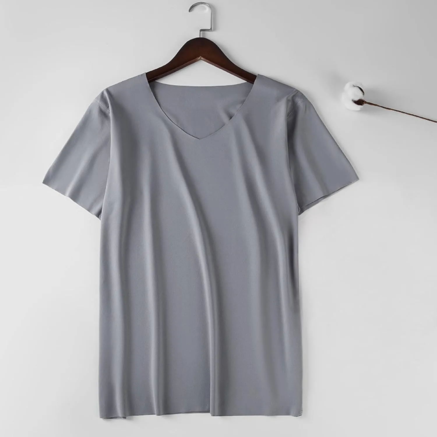 Mens Athletic Shirts Short Sleeve V Neck Quick Dry T-Shirts Workout Soft Moisture Wicking Running Gym Casual Tee Tops