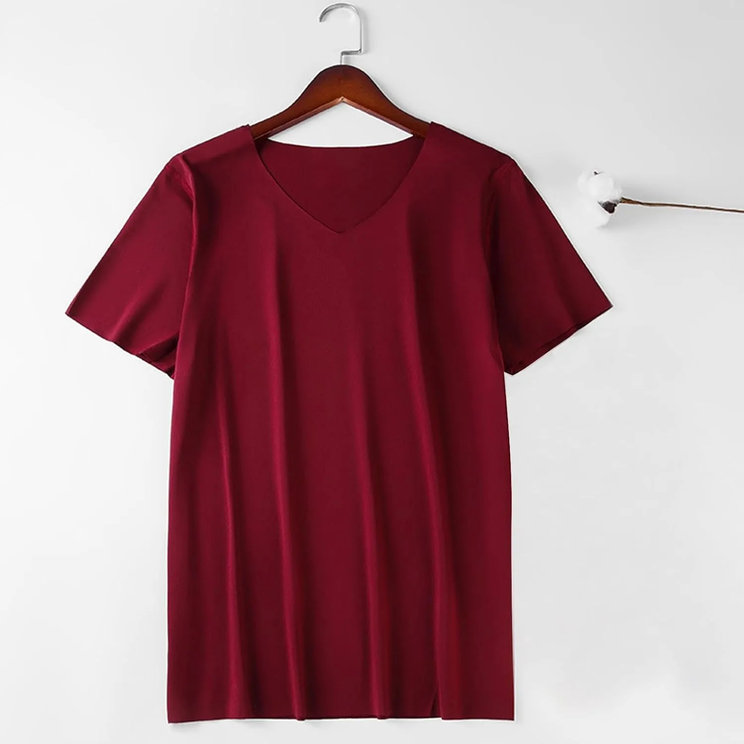 Mens Athletic Shirts Short Sleeve V Neck Quick Dry T-Shirts Workout Soft Moisture Wicking Running Gym Casual Tee Tops