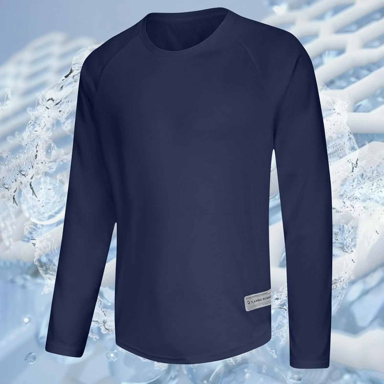 Mens Athletic Workout Shirts Long Sleeve UV Sun Protection Shirts Lightweight Moisture Wicking Quick Dry Gym Tops
