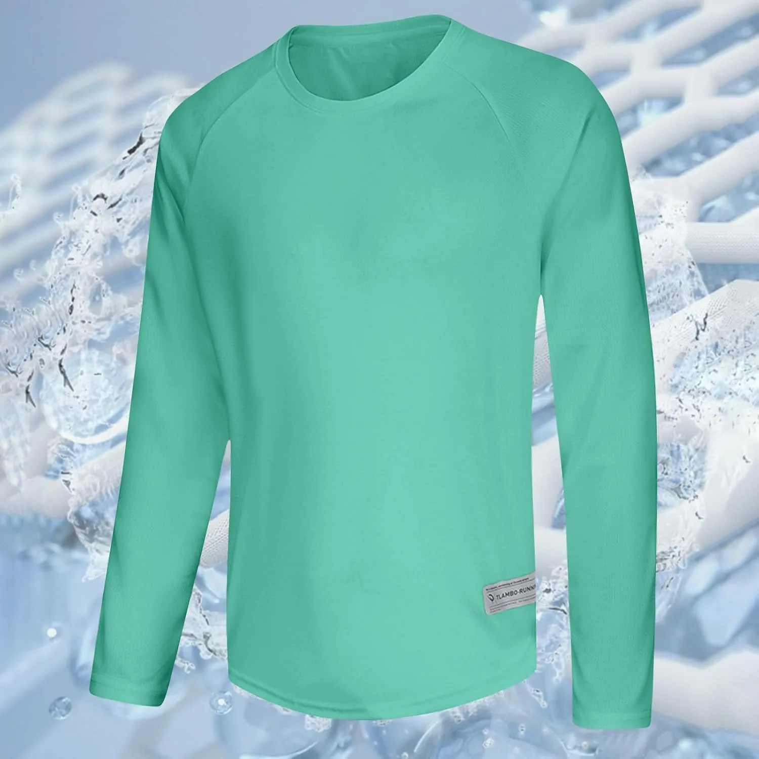 Mens Athletic Workout Shirts Long Sleeve UV Sun Protection Shirts Lightweight Moisture Wicking Quick Dry Gym Tops
