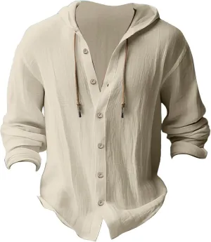 Men's Casual Button Down Shirt Cotton Solid Color Pocket Long Sleeve Shirt Top Long Sleeve T Shirt Men Mens Shirts