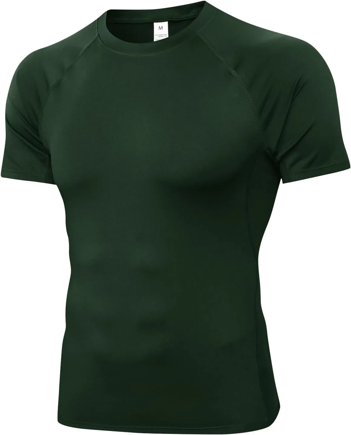Men's Compression Shirt Short Sleeve Athletic Workout T Shirt Quick Dry Undershirts Baselayer Gym Tops