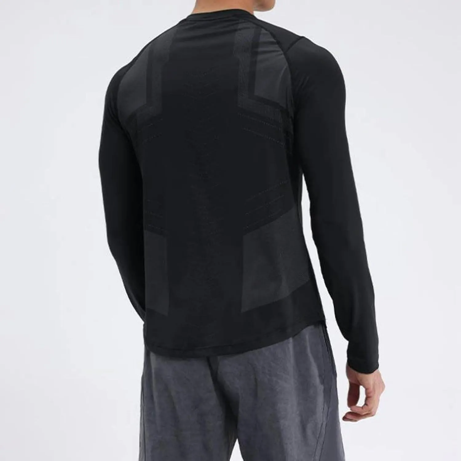 Men's Compression Shirts Long Sleeve Athletic Workout Sports Undershirt Base Layer Top for Winter Quick Dry Running Shirt Top