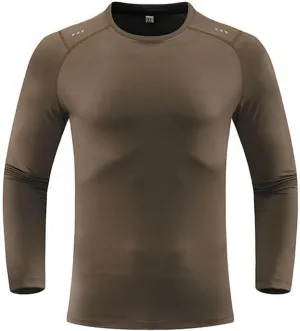 Men's Compression Shirts Long Sleeve Athletic Workout Sports Undershirt Base Layer Top for Winter Quick Dry Running Shirt Top