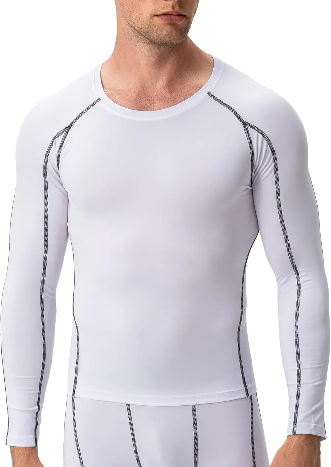 Men's Compression Shirts Long Sleeve Sport Workout T-Shirt Running Cool Dry Tops Active Baselayer Undershirts